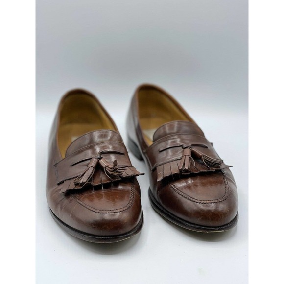 Mezlan Other - Mezlan Men's Size 10 M Santander Brown Tan Leather Slip-On Tassel Loafer Shoes